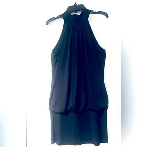 Fleurish Haltered Black Dress